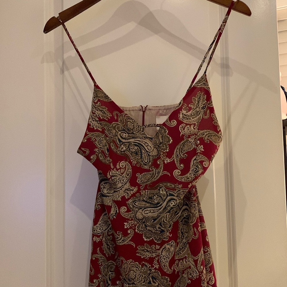 Audrey 3+1 Red Paisley Mini Dress